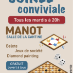 Soirées jeux à la bibliothèque associative de Manot